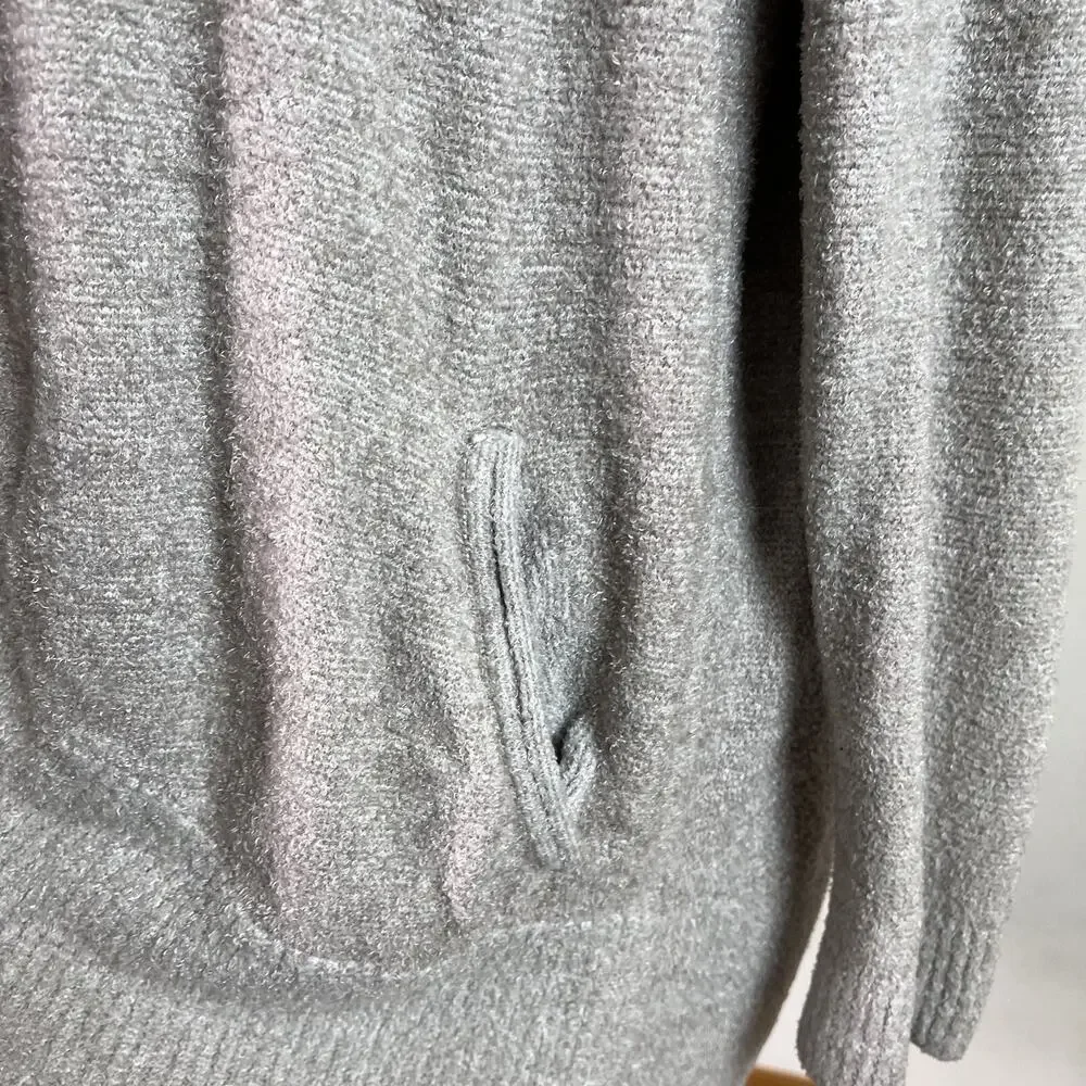 Barefoot Dreams CozyChic Lite Cardigan L/XL Grey Comfort Loungewear Pajama‎
